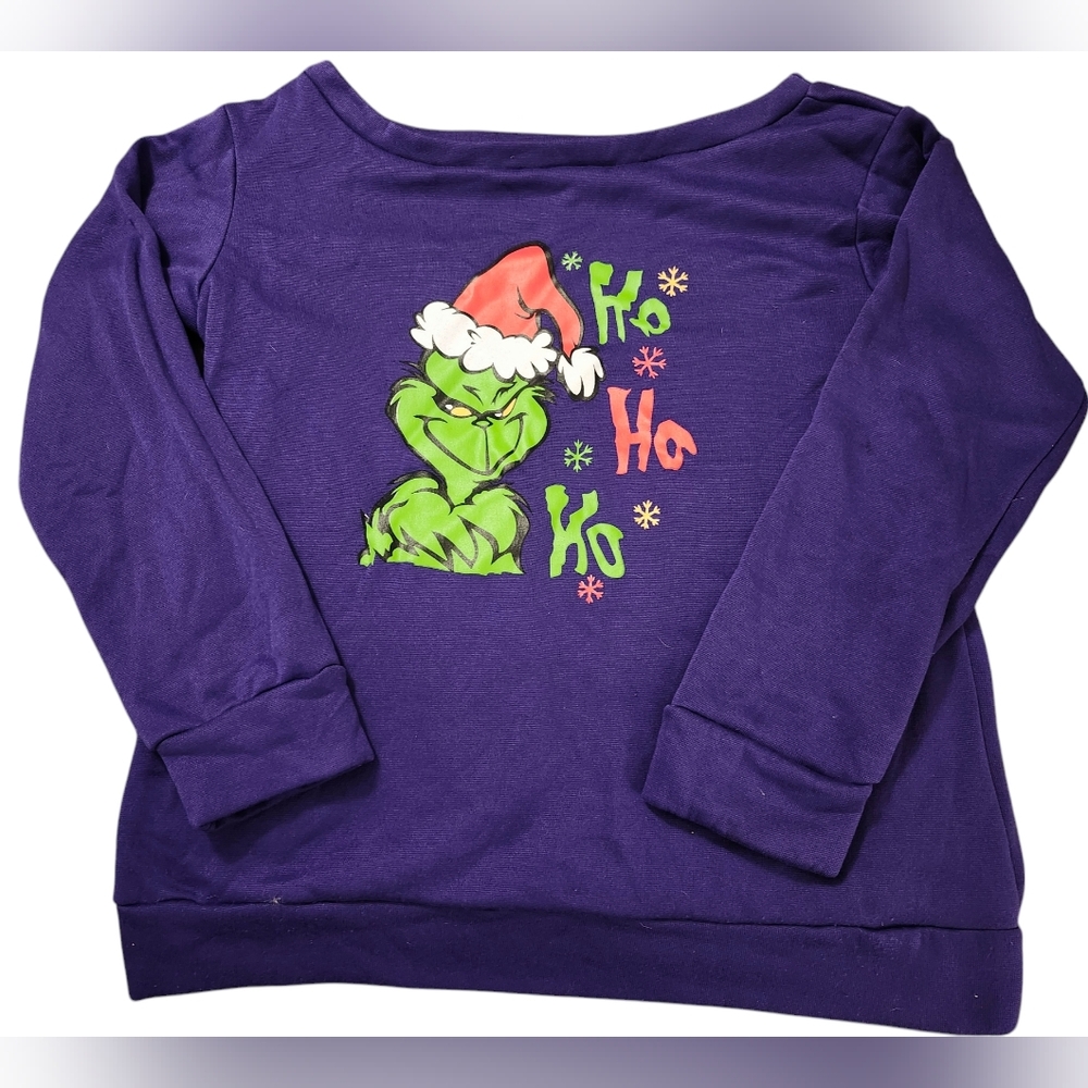 LARGE GRINCH SWEATSHIRT HO HO!